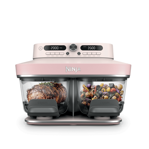 Ninja Crispi® DualZone™ Dual Basket Glass Air Fryer in Rose Quartz
