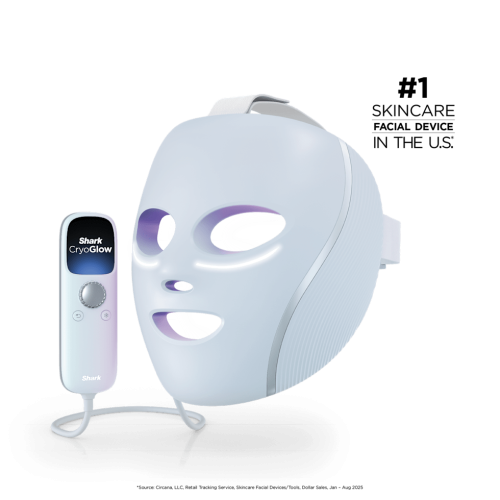 Shark CryoGlow™ LED Face Mask in Rose Glow