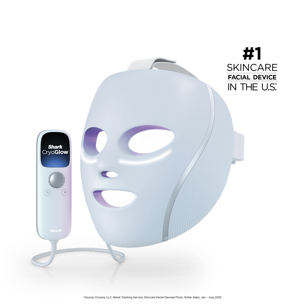 Shark CryoGlow™ LED Face Mask in Rose Glow