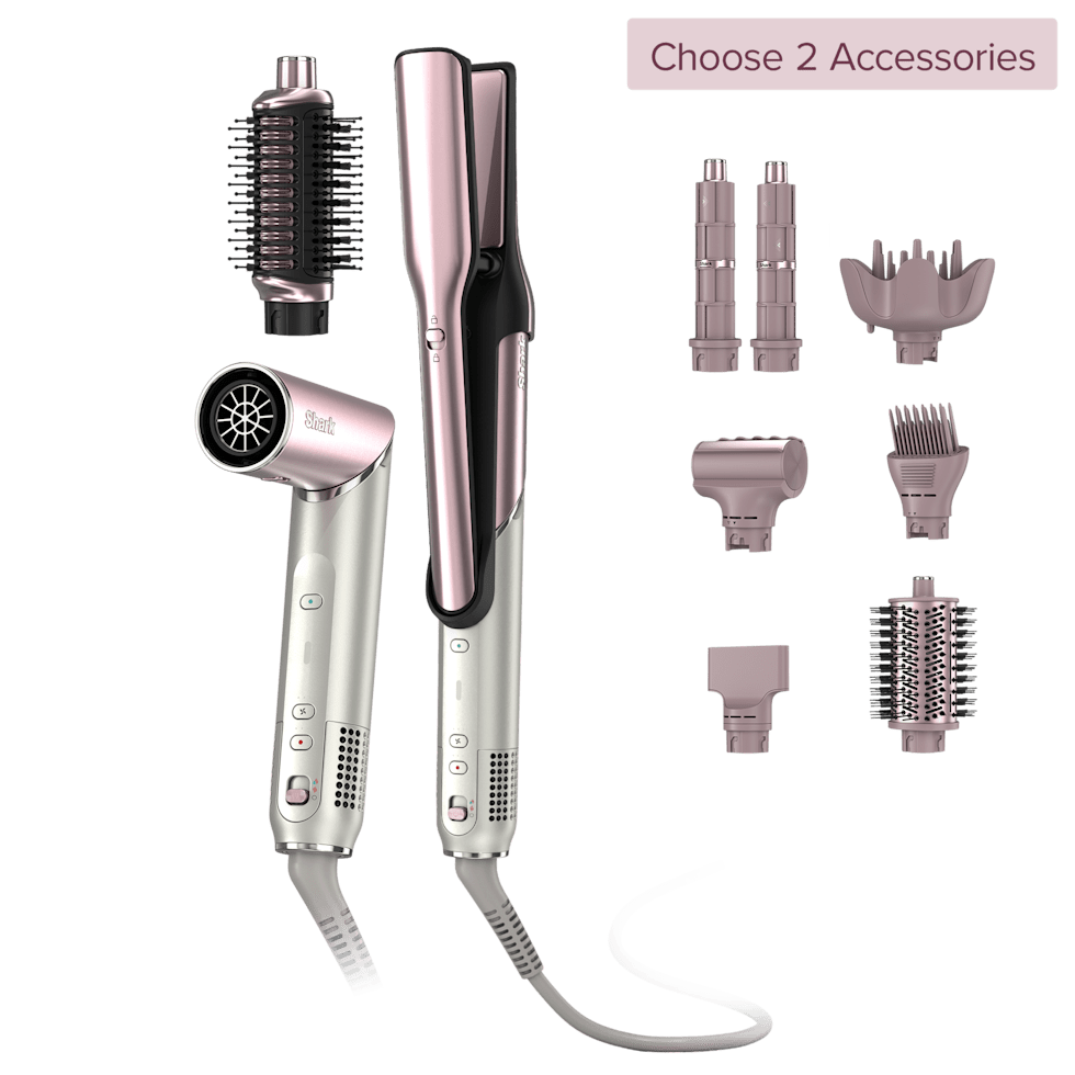 Shark Glam™ Build Your Own Air Styler & Straightener in Pink
