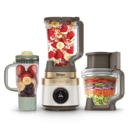 Ninja CrushBOSS&trade; 3-in-1 Blender, Tumbler & Food Processor in Stone
