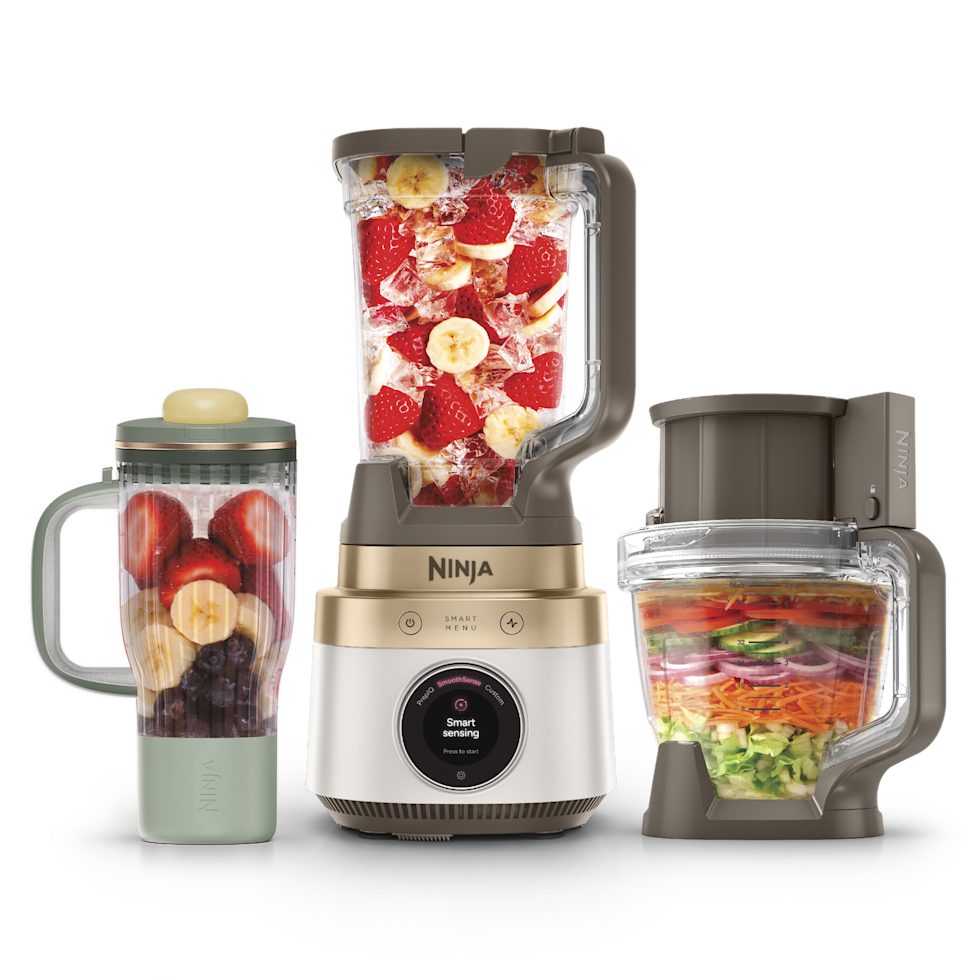 Ninja CrushBOSS™ 3-in-1 Blender, Tumbler & Food Processor in Stone