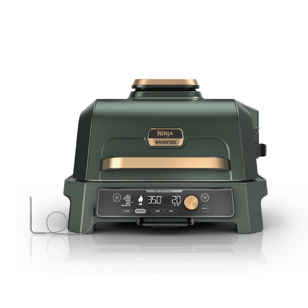 Ninja Woodfire Premium XL BBQ Grill in Green and Gold