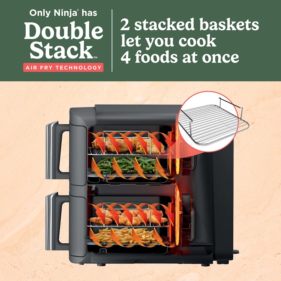Ninja DoubleStack™ 10-QT Double Air Fryer in Stone Gold - Image 4