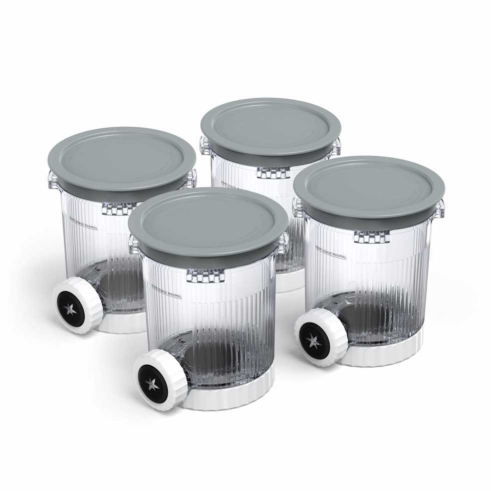 Ninja® Creami® Scoop & Swirl™ 4-Pack Pints and Lids